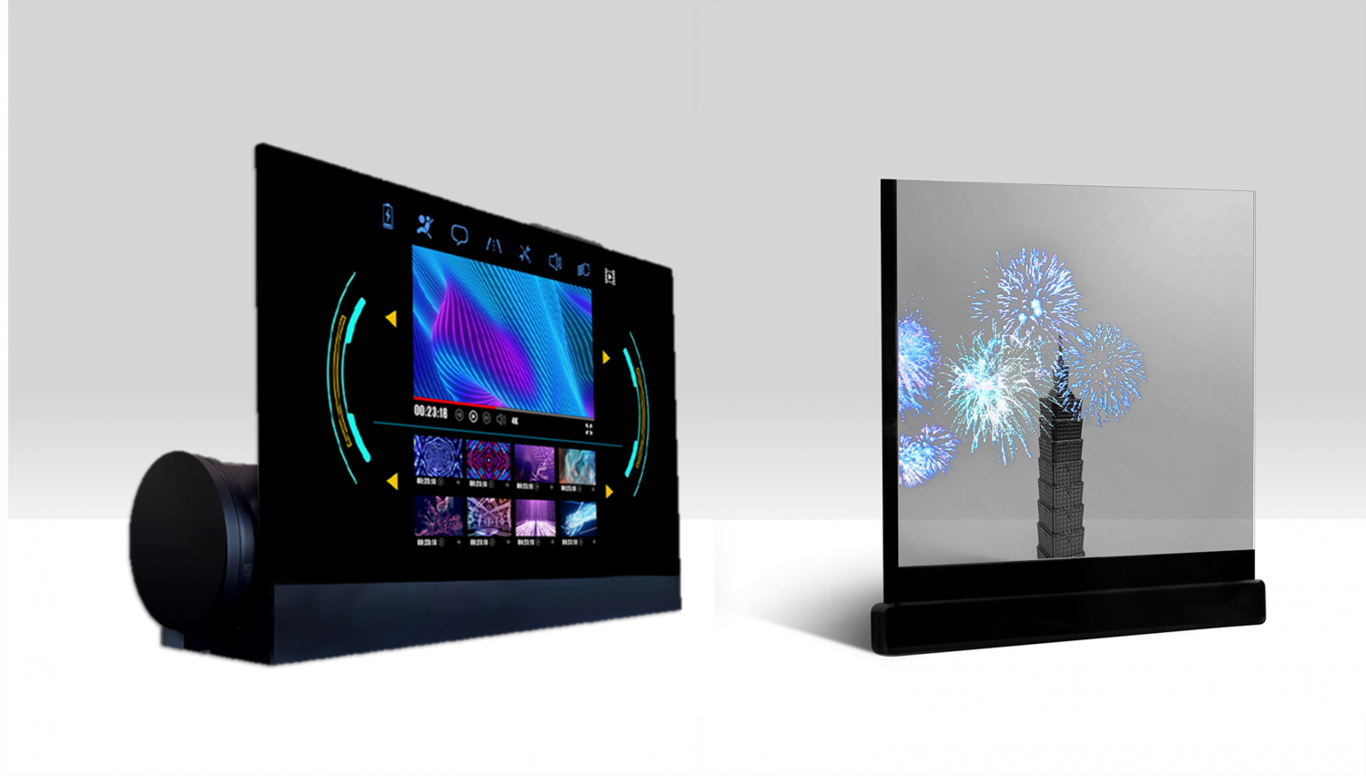 可卷式、折迭性、高透明